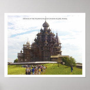 Póster Igreja da transfiguração/Kizhi/Rússia