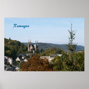 Poster igreja de Apollinaris em Remagen, Alemanha