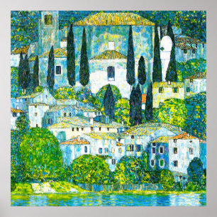 Poster Igreja de Cassone Gustav Klimt