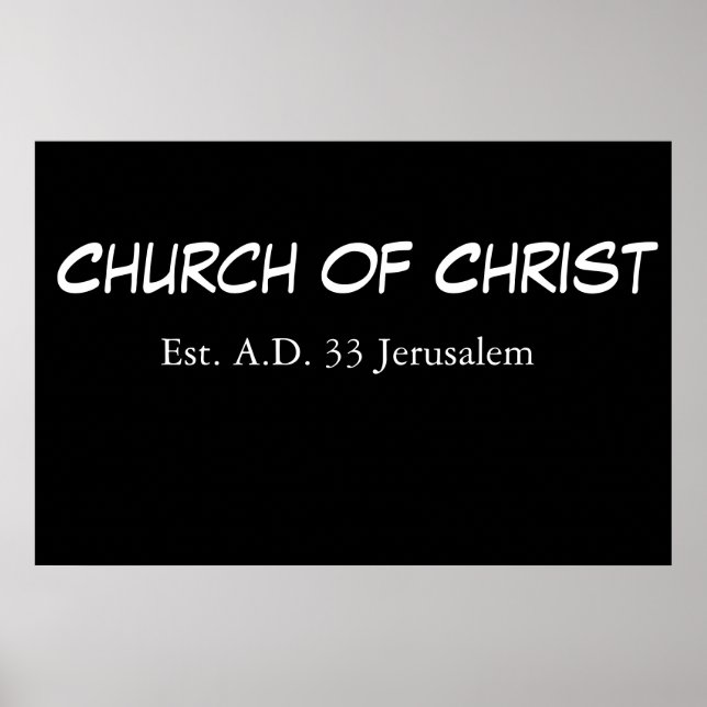 Póster Igreja de Cristo (est.) (Frente)