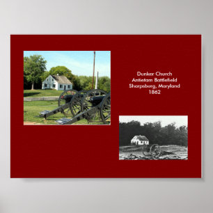Póster Igreja de Dunker, Sharpsburg, Maryland--1862.