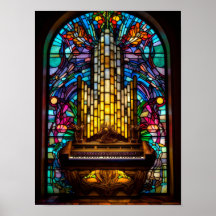 Igreja de Fantasia Gótica Órgão de Tubos Arte de V