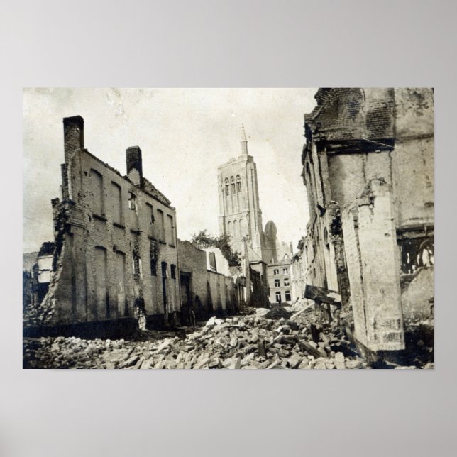 Póster Igreja de Jacob, Ypres, junho de 1915 (Frente)
