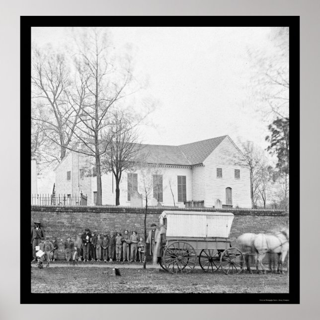 Póster Igreja de John em Richmond, VA 1865 (Frente)