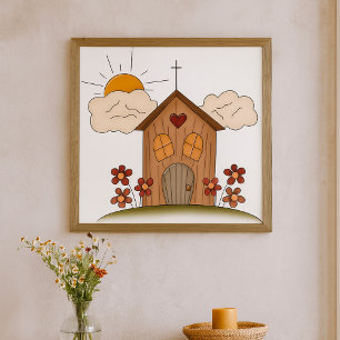 Poster Igreja de Madeira