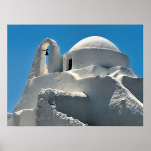 Póster Igreja de Panagia Paraportiani, Mykonos, Grécia