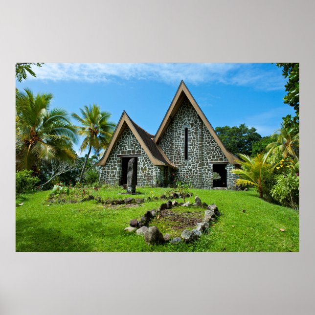 Poster Igreja de Pedra na Ilha Kwato (Frente)