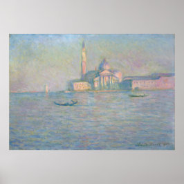 Póster Igreja de San Giorgio Maggiore Veneza por Monet