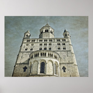 Poster Igreja de Santa Gertrudes em Nivelles, Bélgica