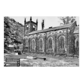 Póster Igreja de Santa Maria, Luddenden