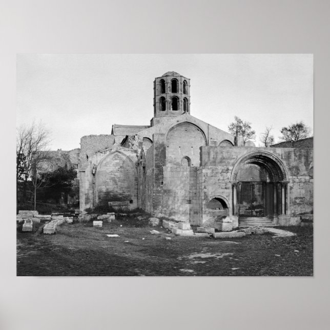 Póster Igreja de Santo-Honorato em Les Alyscamps (Frente)