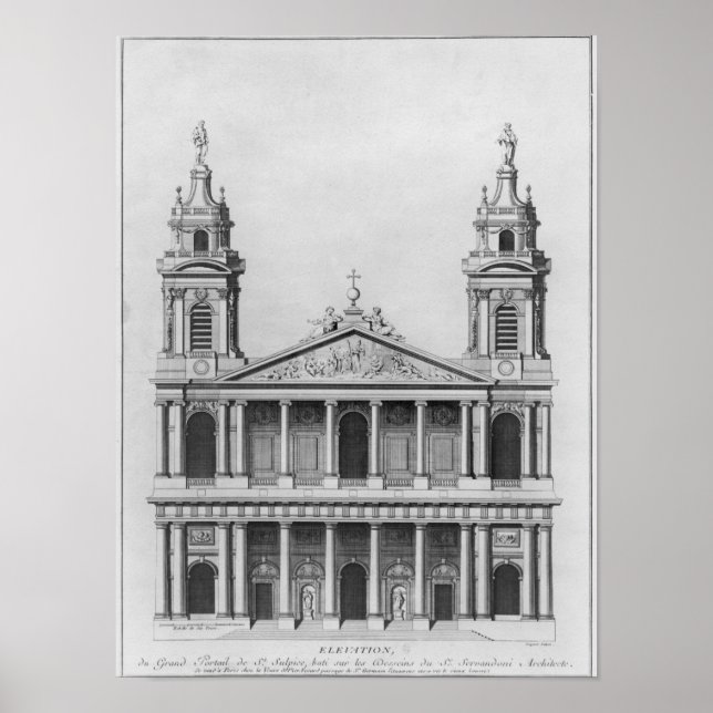 Póster Igreja de Santo-Sulpice (Frente)