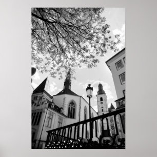 Póster igreja de São Afonso na cidade do Luxemburgo