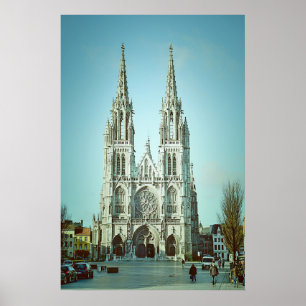 Póster Igreja de São Pedro e Paulo em Ostend, Bélgica