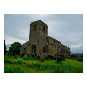 Póster Igreja de St. Mary, Leake North Yorkshire Heritage