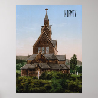 Poster Igreja de Stave na Noruega
