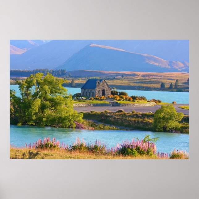 Poster Igreja do Bom Pastor - Lago Tekapo (Frente)
