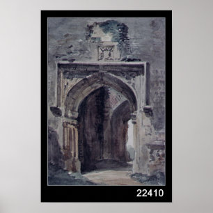 Póster Igreja do leste de John Constable Bergholt