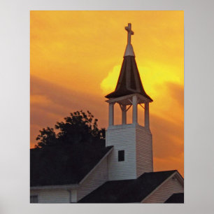 Póster Igreja do país