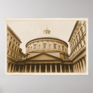 Póster Igreja do santo Charles Borromeo - Milão, Italia