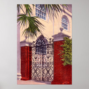 Póster Igreja do St. Michaels da porta de Charleston