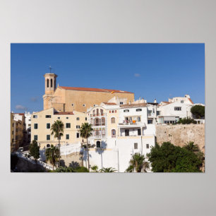 Poster Igreja dos Papais noeis Maria - Mahon, Minorca, Es