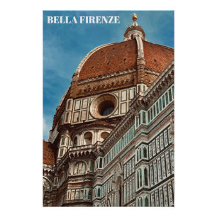 Póster ** Igreja DUOMO Florence Firenze Itália AP12 Post