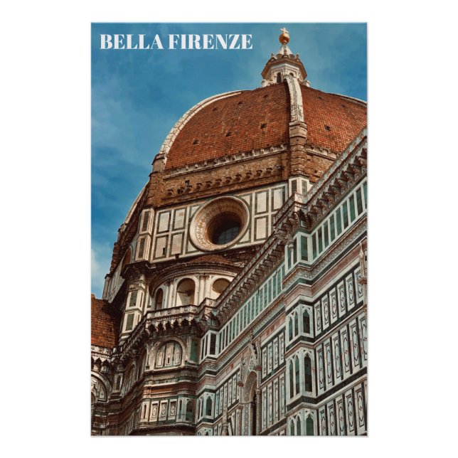 Póster ** Igreja DUOMO Florence Firenze Itália AP12 Poste (Frente)