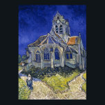 Poster Igreja em Auvers por pintura de Van Gogh<br><div class="desc">A igreja de Auvers-sur-Oise,  vista do Chevet por Vincent van Gogh</div>