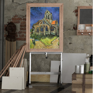 Póster Igreja em Auvers por Vincent van Gogh