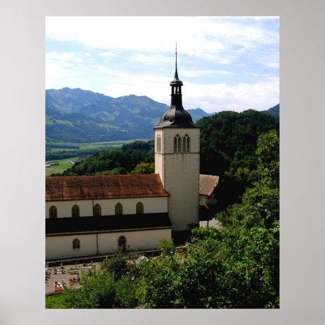 Poster Igreja em Gruyeres (Frente)