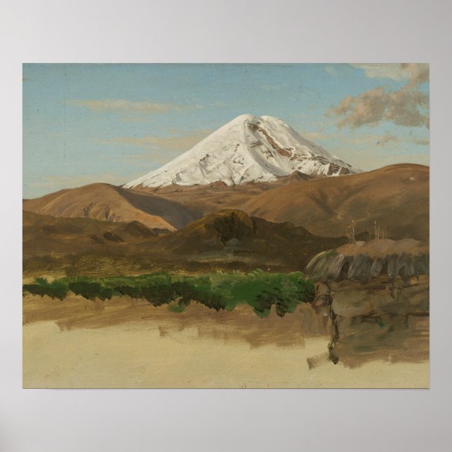 Póster Igreja Frederic Edwin - Estudo do Monte Chimborazo (Frente)