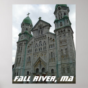 Poster Igreja Gótica, outono, Massachusetts