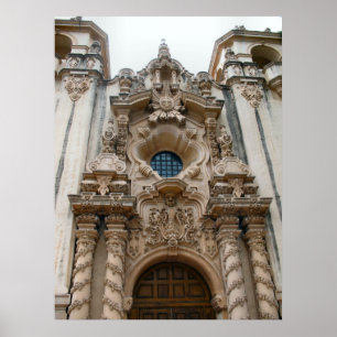 Poster igreja histórica de San Diego