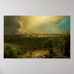 Poster Igreja - Jerusalém a partir do Monte das Oliveiras