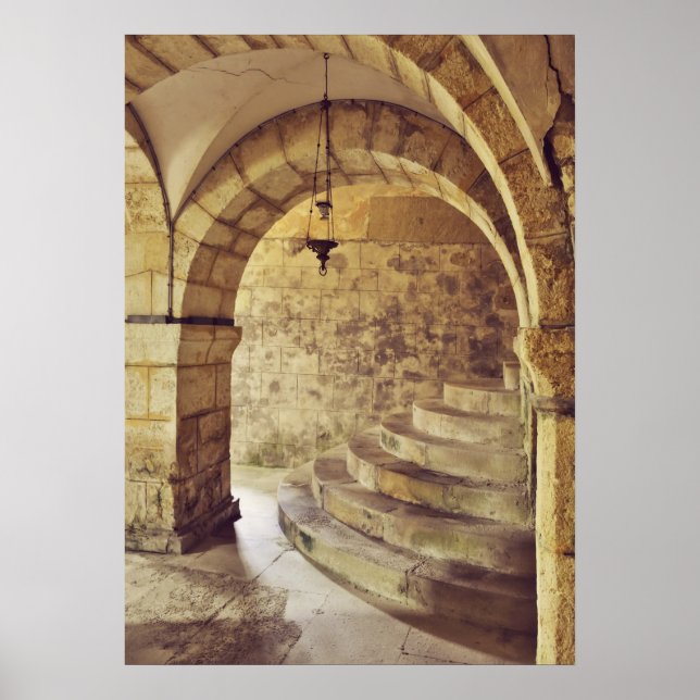 Poster Igreja medieval gótica (Frente)