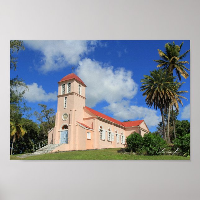 Póster Igreja na Antígua Canvas (Frente)