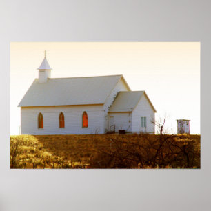 Póster Igreja na encosta do Novo México