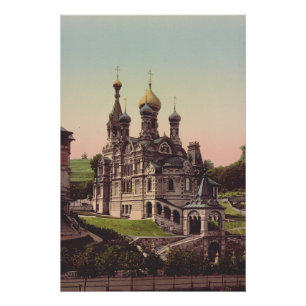 Póster Igreja Ortodoxa Russa em Moscou