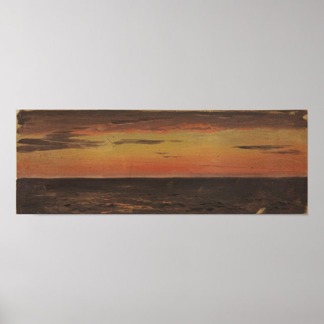 Poster Igreja - Paisagem Marinha 1859 (Frente)