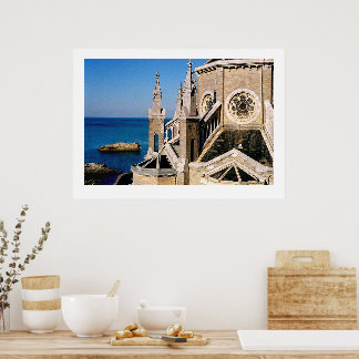 Poster Igreja Superolhando o Oceano