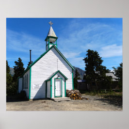 Póster Igreja Yukon em Carcross, Canadá