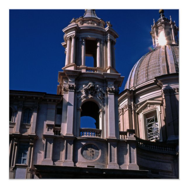 Póster Igrejas Roma Itália (Frente)