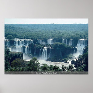 Póster Iguacu Falls, Parana, Brasil