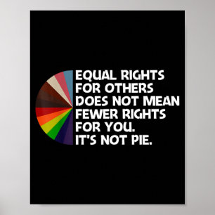 Poster Iguais Direitos Para Outros Não Significa Menos Di