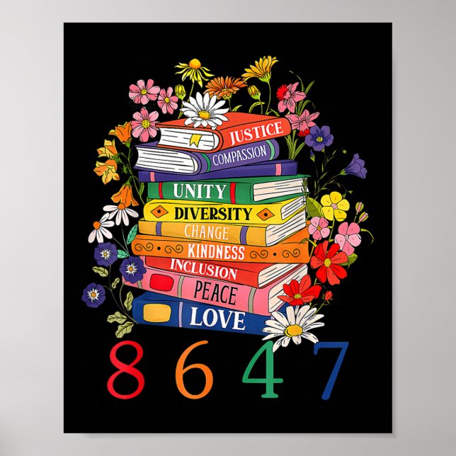 Poster Igual Direitos da Mulher: Flor 8647 (Frente)