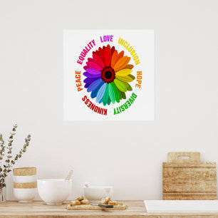 Poster Igualdade Amor Inclusão Esperança Diversidade Bond
