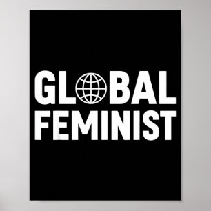 Poster Igualdade de Empoderamento das Mulheres Feministas