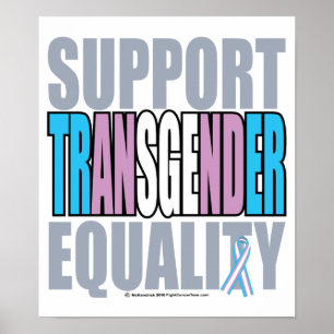 Póster Igualdade do Transgender do apoio