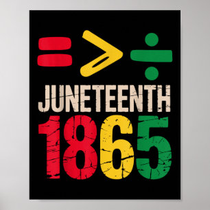 Poster Igualdade É Maior Juneteenth 1865 Dia da Liberdade
